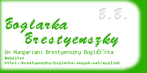 boglarka brestyenszky business card